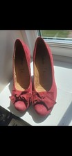 Gabor red suede - red, shoe