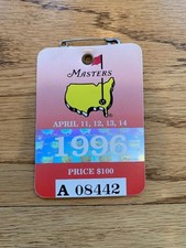 1996 MASTERS GOLF AUGUSTA