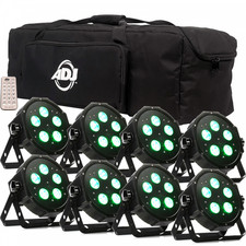 8x ADJ Mega Par Hex Par LED