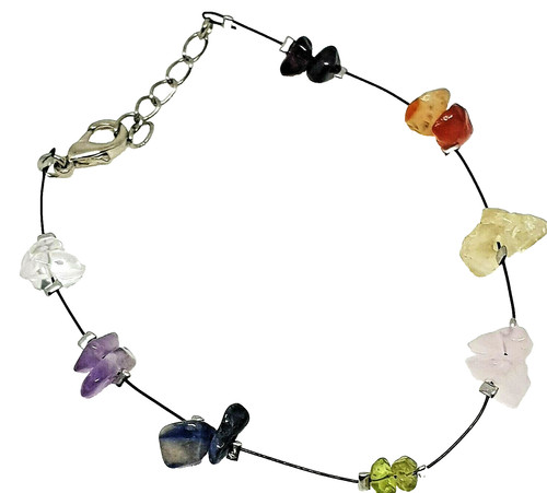 Chakra crystal bracelet - crystal,