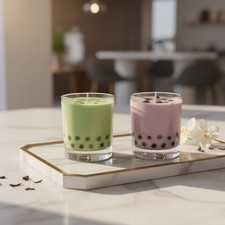 Boba tea bliss candle -