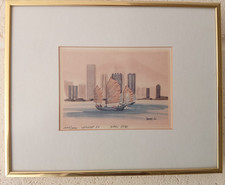 Vintage Watercolor print of