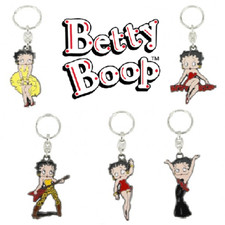 Betty boop enamelled metal key - metal,