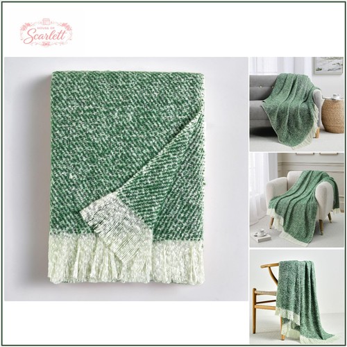 Stylish green faux - stylish, mohair