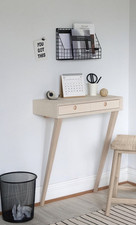 Urbansize Mid Century Danish Style Compact Leaning Desk/Dressing Table PLY