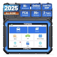 TOPDON ArtiDiag Pro Bidirectional Scan Tool ECU Coding OBD2 Scanner 35+ Services