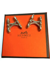 CLASSIC STERLING SILVER HERMES CUFFLINKS MINT CONDITION FULLY HALLMARKED FRANCE