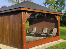 CUSTOM CLEAR TARP FOR THE GAZEBO FIXED DIMENSIONS WATERPROOF CLEAR TARPAULIN PVC