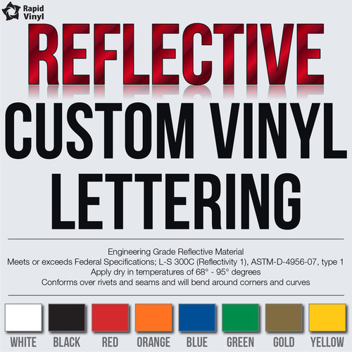 Custom reflective vinyl - reflective,