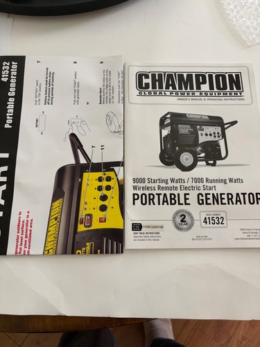 Champion power generator - champion,
