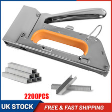 Heavy Duty Tacker Stapler Upholstery Staple Gun Fabric Wood Craft 2200x Staples