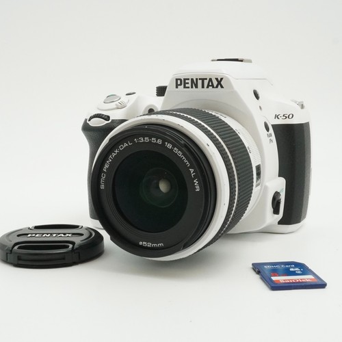 Pentax white dslr - dslr, camera