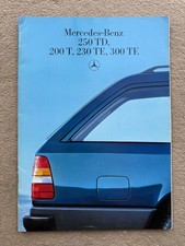1986 Mercedes Benz 250 TD : 200 T : 230 TE : 300 TE - Car Brochure (UK)