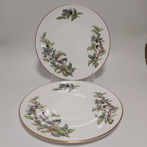 Boehm chickadees and holly - boehm,