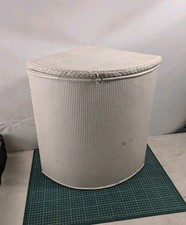 Vintage Small White Lloyd Loom