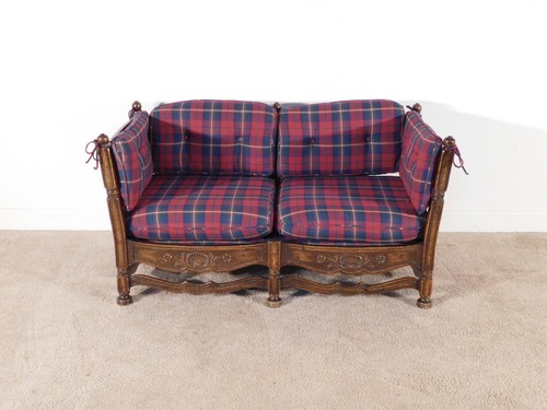 Antique french dark oak 1950s - french,