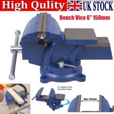 6" Heavy Duty Work Bench Vice Vise Workshop Clamp Engineer Jaw Swivel Base 150mm