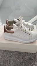Size 4 - Alexander McQueen Oversized Sneakers White and rose gold 