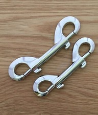 Double Ended Trigger Hook Clip Snap Hook Nickel Nickle Plated Triggers 2 Size 