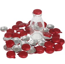 dotcomgiftshop SET OF 50 RED FOIL MILK BOTTLE TOPS