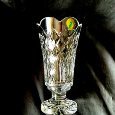 Waterford Crystal  footed scalloped footed 7” vase