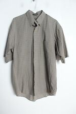 Van Heusen Mens Short Sleeved Jazzy Shirt - Khaki - Size M Medium (ZG8)
