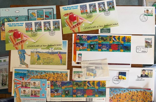 New zealand cricket stamps - new,