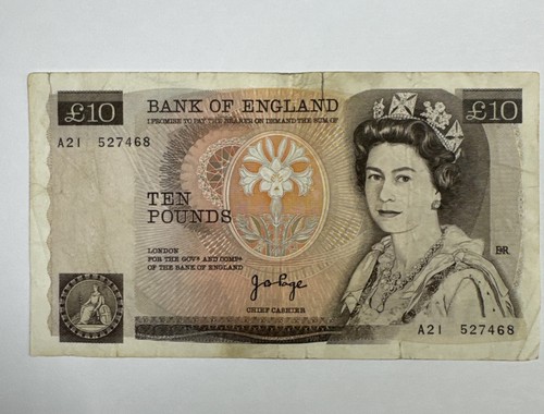 Ten pound old note - ten,
