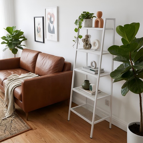 Ladder shelf bookcase - ladder, 4