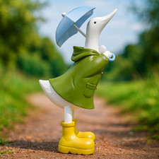 Duck With Umbrella Ornament