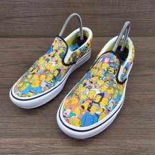 VANS ComfyCush Slip-On Shoes Simpsons Springfield Size UK 7 Lightweight Homer 