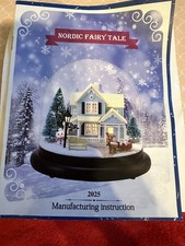 Dolls House kit Christmas house in a dome musical” Craft Kit With lights