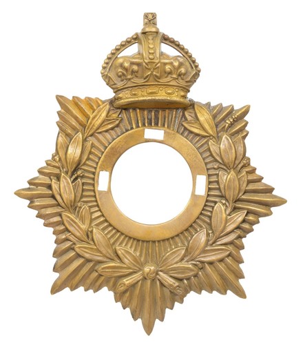 Kings crown helmet plate brass - crown,