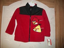 Boys Angry Birds Fleece Jacket  NW/WOT SIZE 4 & 5  Retail $45.00 FREE SHIPPING