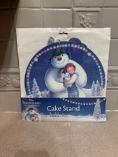 New The Snowman And The Snow dog Cake Stand Single Tier - Self Assembly