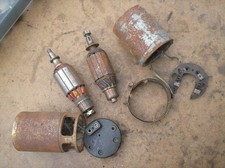 Triumph BSA Norton ? Lucas 6v dynamo parts armature body JOB LOT SPARES REPAIR