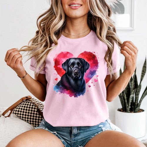 Black labrador womens - womens, t-shirt