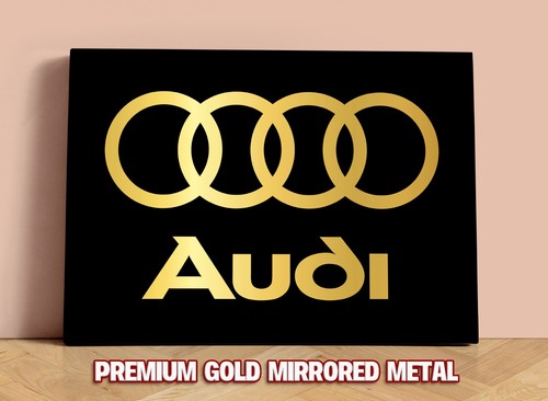 Audi premium gold mirrored - premium,