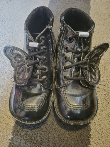 Black kicker boots size - black,