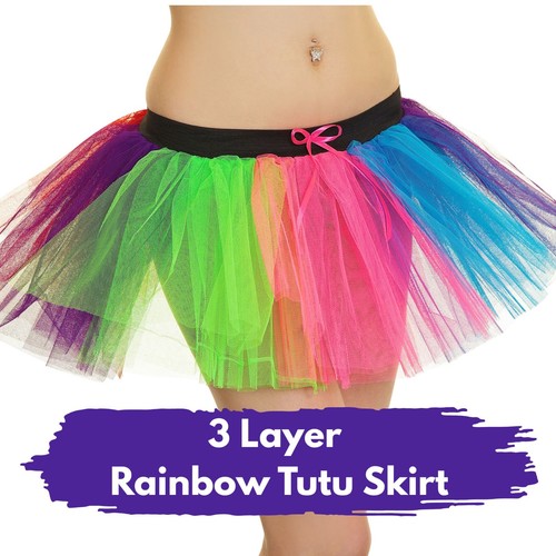 Rainbow layer tutu skirt - 3,