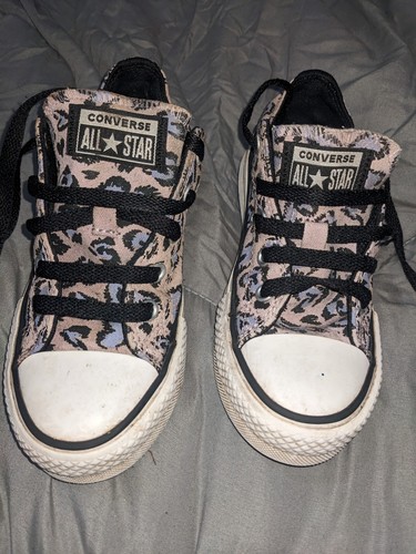 Kids leopard print converse - leopard,