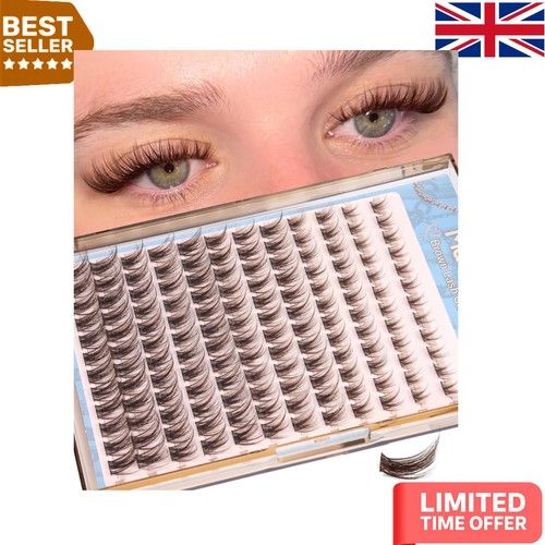 Brown eyelash clusters - eyelash,