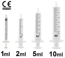 1ml 2ml 5ml 10ml 20ml BD