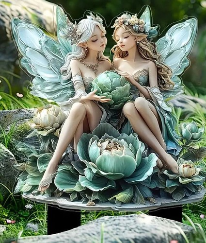 Winged fairy angel plant pot - fairy,