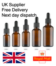 5-100ml Amber Glass Bottles