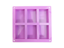 Rectangle Mould 6 Cell - Silicone Moulds For Soap Making