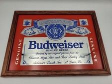 Vintage Budweiser Mirror Bar