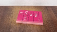 			It Seems To Me, H. L. Gee, The Epworth Press, 1962, Hardcover		