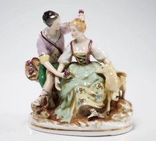 Dresden Style Hand Painted