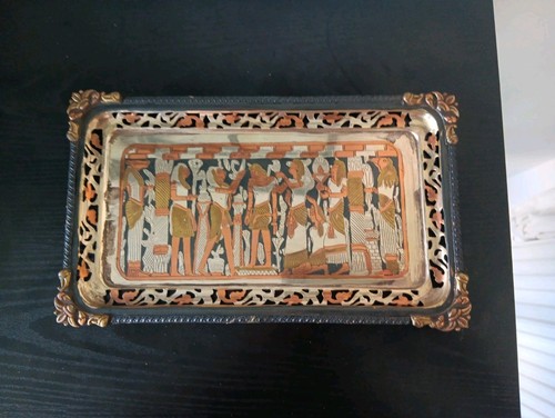 Egyptian brass decor - egyptian,